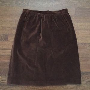 Vintage velour skirt